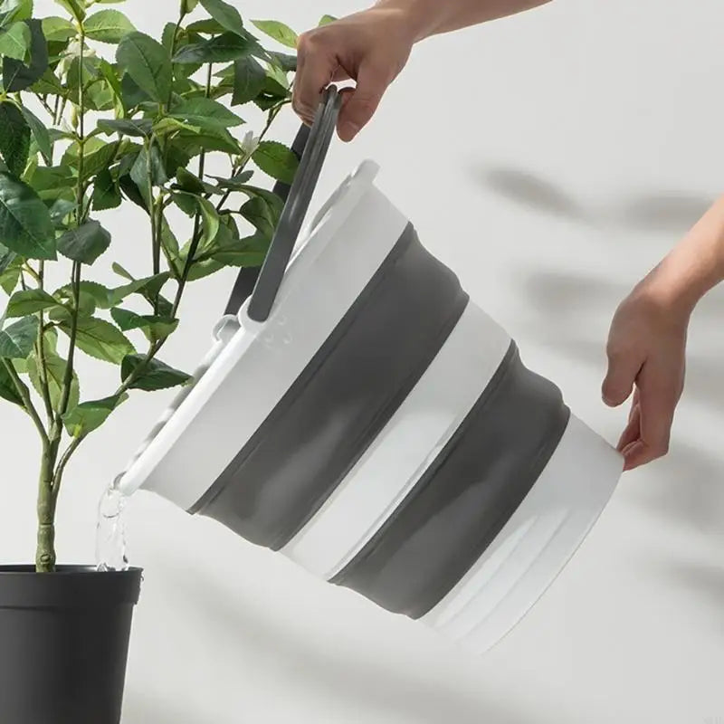 N84C Collapsible Water Bucket Foldable Round Tub for House Cleaning Space Saving Outdoor Waterpot for Garden Portable Fishing