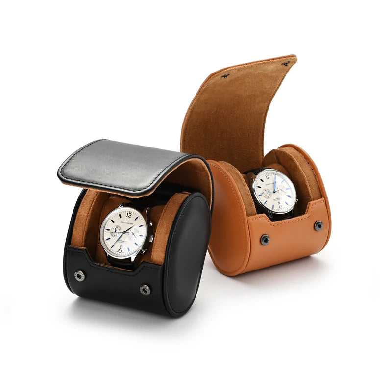 Leather Watch Storage Roll - 1/2/3 Slots