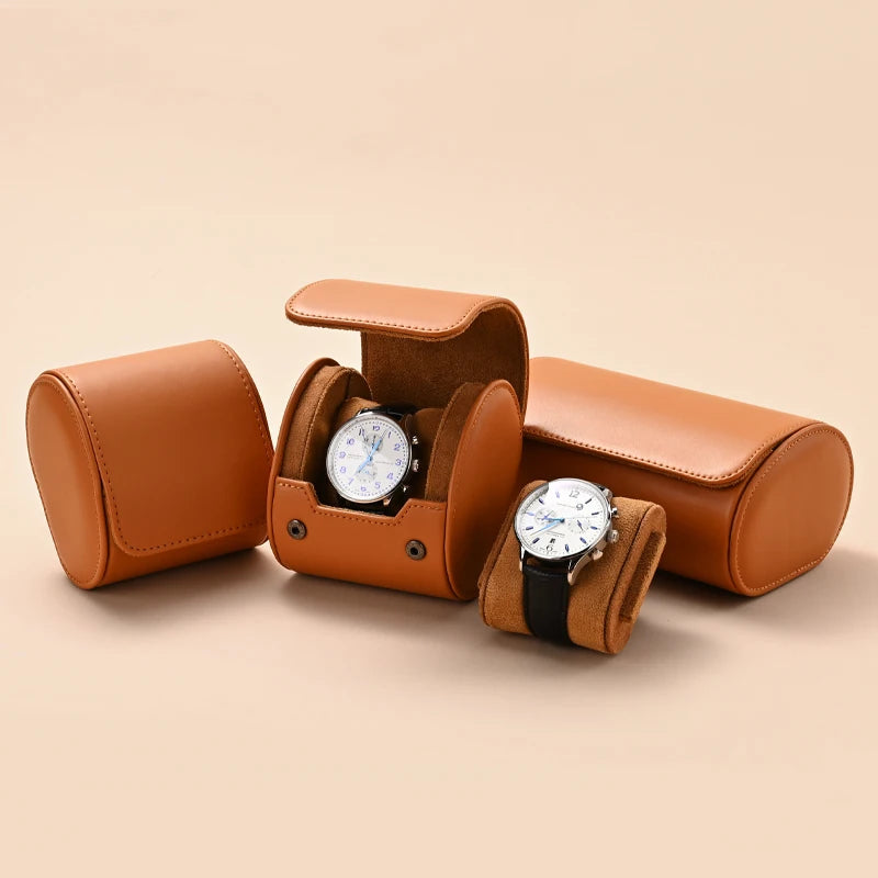 Leather Watch Storage Roll - 1/2/3 Slots