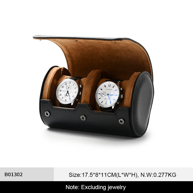 Leather Watch Storage Roll - 1/2/3 Slots