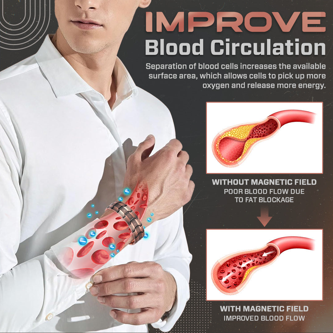 Copper Magnetic Therapy Bracelet | Relieve Fatigue, Boost Energy & Circulation β¨
