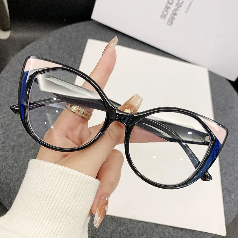 Retro Cat Eye Glasses - Anti Blue Light