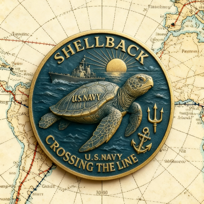 🏆Flash Sale 53% OFF - 🐢⚓Navy “Shellback” Challenge Coin