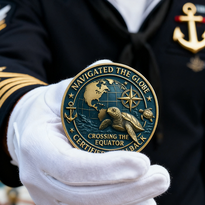 🏆Flash Sale 53% OFF - 🐢⚓Navy “Shellback” Challenge Coin