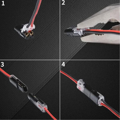 🔥Final 3 Hours: 60% OFF - 🔌2-Pin Solderless Wire Connector – Compact Plug for LED Strips & 18–22 AWG Cables