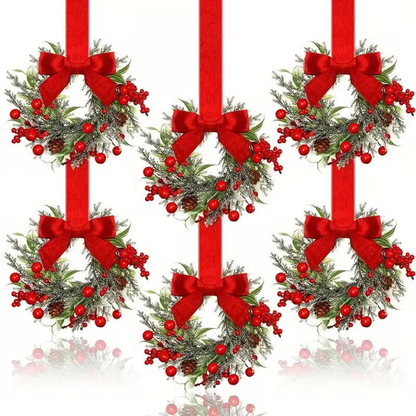 🎄Mini Christmas Wreaths ✨Maximum Holiday Magic, Instant Festive Charm & Versatile Decor!