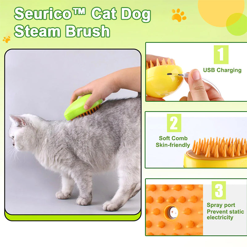 Seurico™ Cat Dog Steam Brush - Skin Friendly & Safe🔥