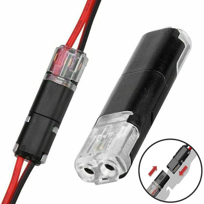🔥Final 3 Hours: 60% OFF - 🔌2-Pin Solderless Wire Connector – Compact Plug for LED Strips & 18–22 AWG Cables