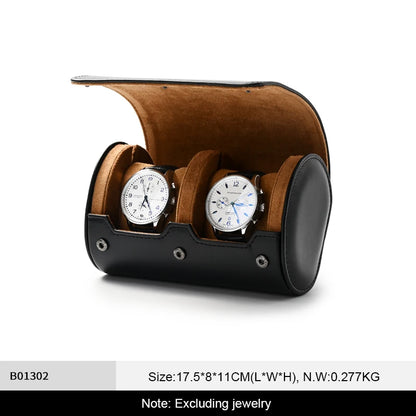 Leather Watch Storage Roll - 1/2/3 Slots