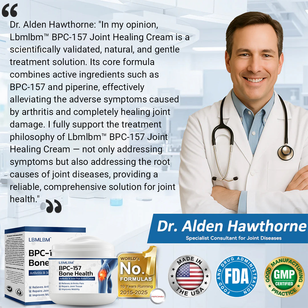 LBMLBM™ BPC-157 Joint Healing Cream  FDA Certified (Targets arthritis, nerve pain, rheumatism & sports-related stiffness for better mobility)