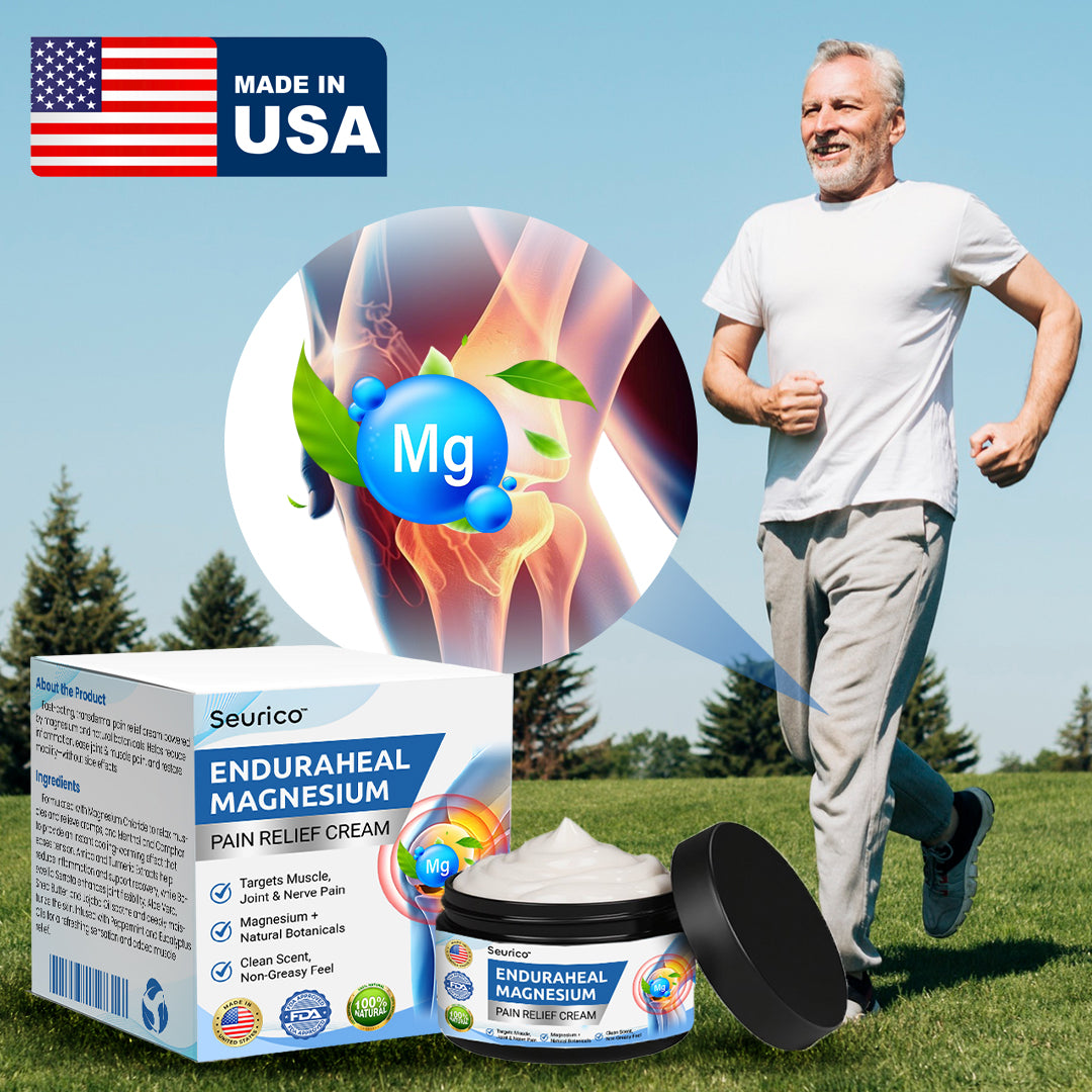 ✨Seurico™ EnduraHeal Magnesium Pain Relief Cream 💪🌿 – Natural Joint & Muscle Relief | Anti-Inflammatory | Fast Recovery Support