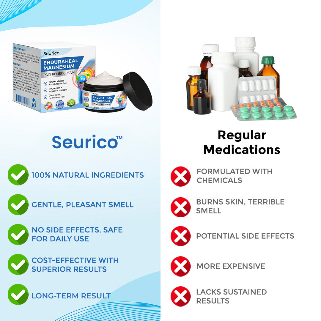 ✨Seurico™ EnduraHeal Magnesium Pain Relief Cream 💪🌿 – Natural Joint & Muscle Relief | Anti-Inflammatory | Fast Recovery Support