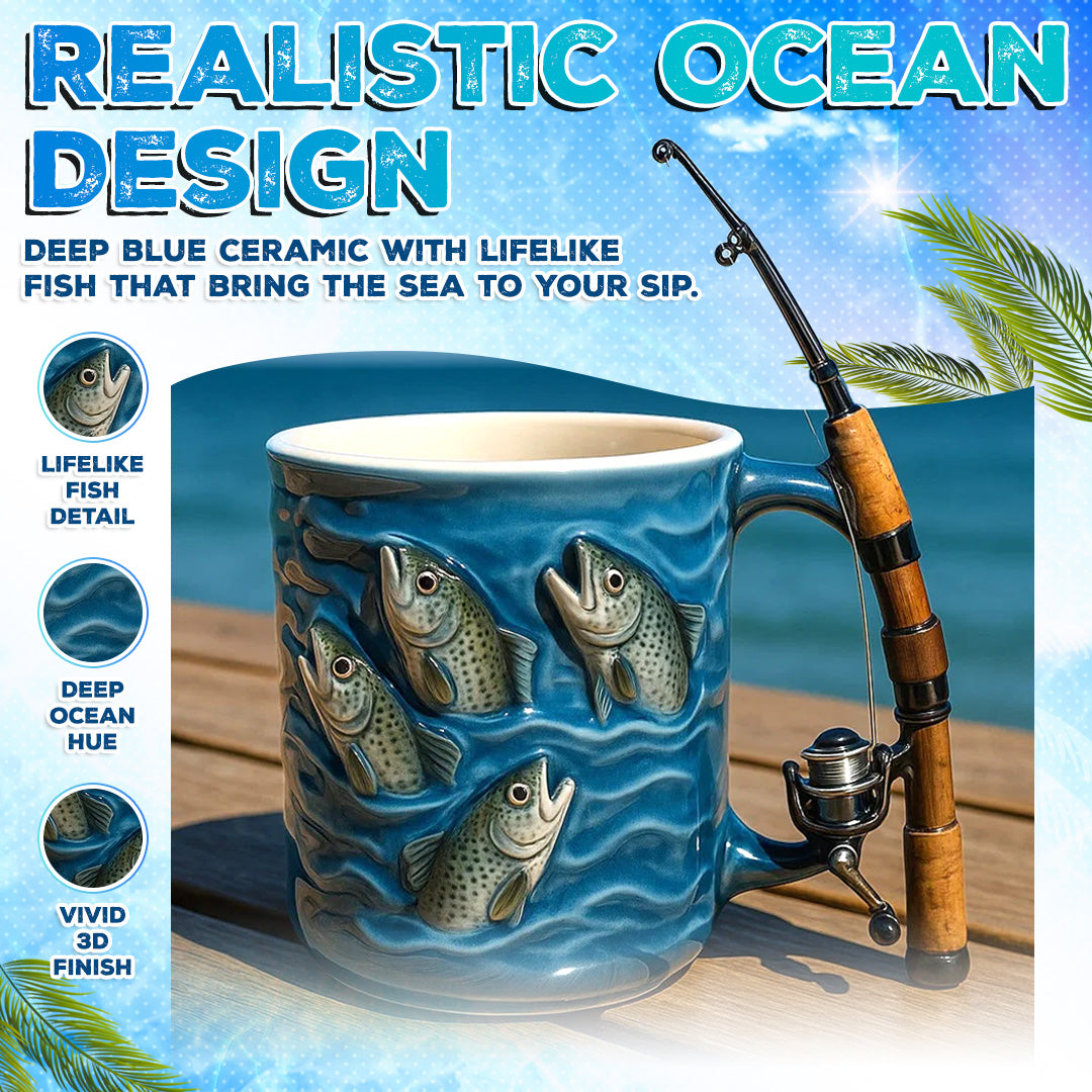 Handcrafted Fishing Mug 🎣 – The Perfect Gift for Anglers & Nature Lovers