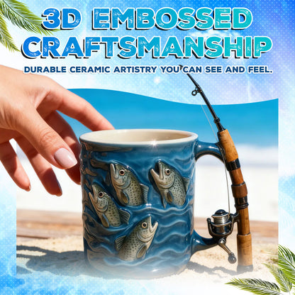 Handcrafted Fishing Mug 🎣 – The Perfect Gift for Anglers & Nature Lovers