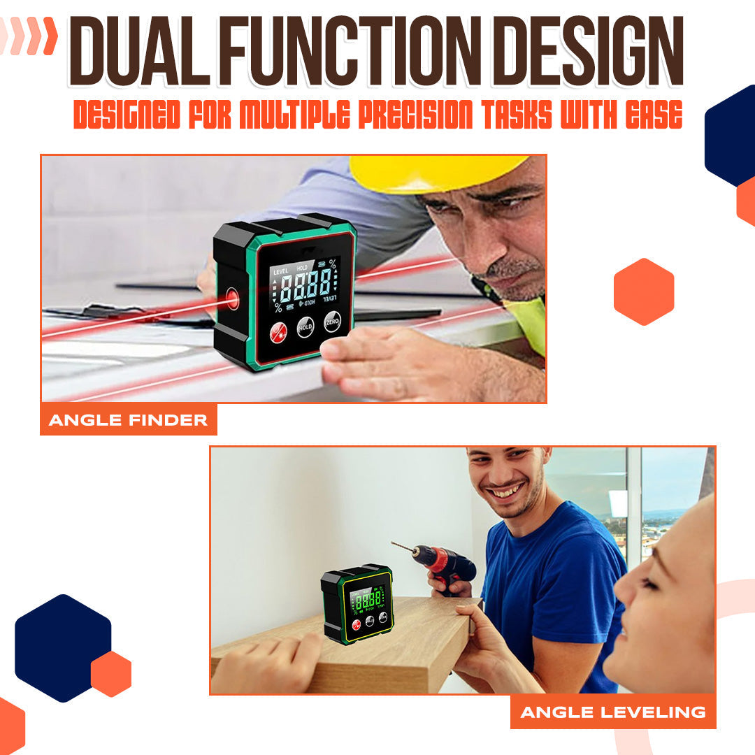 🎁🎁2025 Hot Sale 50% OFF💥Magnetic Digital Angle Finder with Electronic Laser