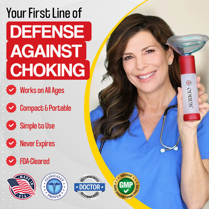 Odeiun™ Emergency Anti-Choking Device – FDA-Cleared, Safe for Adults & Kids