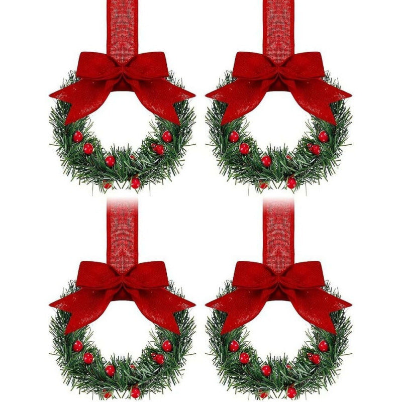 🎄Mini Christmas Wreaths ✨Maximum Holiday Magic, Instant Festive Charm & Versatile Decor!