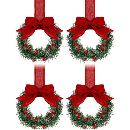 🎄Mini Christmas Wreaths ✨Maximum Holiday Magic, Instant Festive Charm & Versatile Decor!