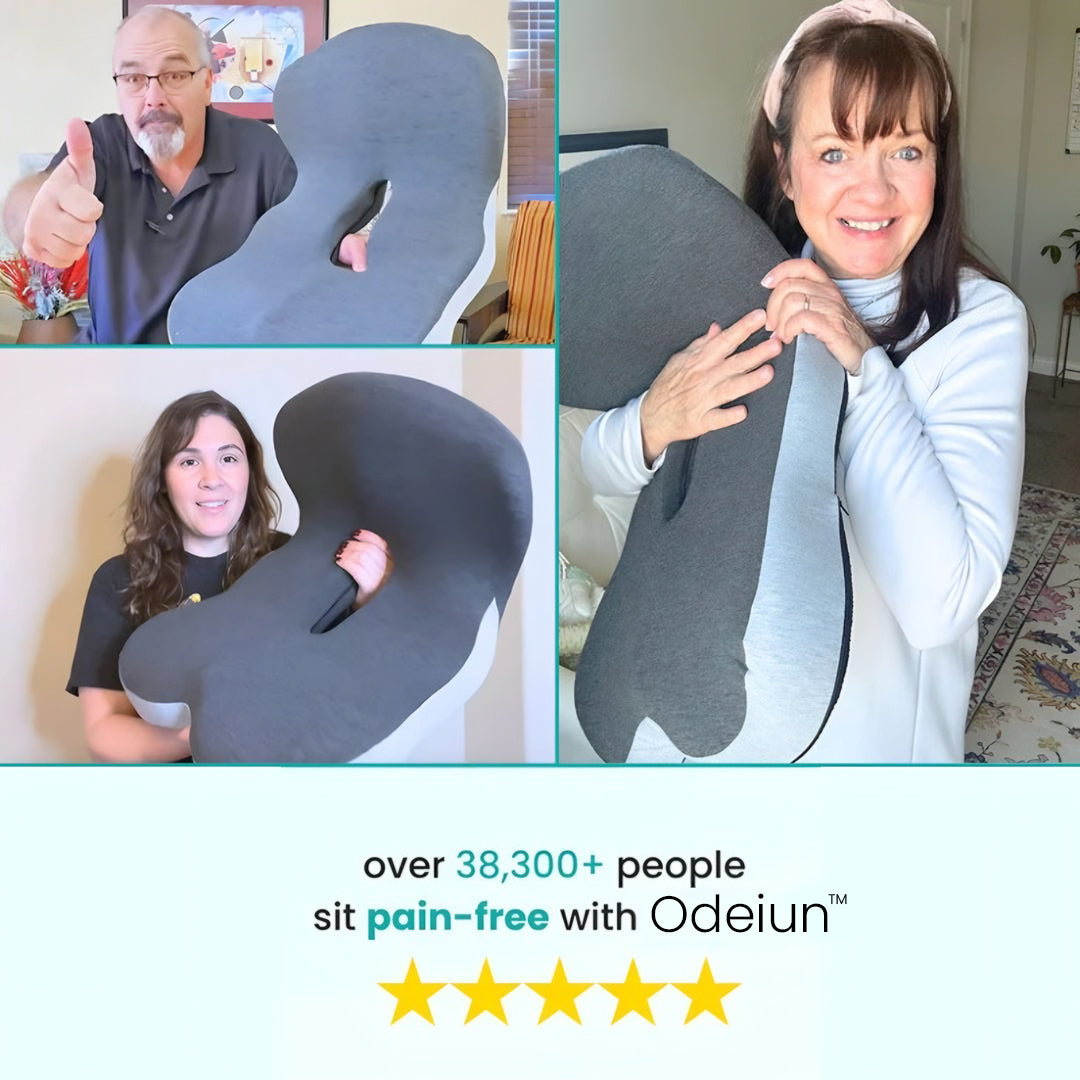 Odeiun™ Seat Cushion — Perfect Posture, All-Day Comfort, No More Numb Legs