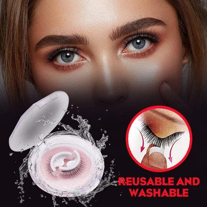 Effortless Beauty: Reusable Adhesive Eyelashes That Stay All Day