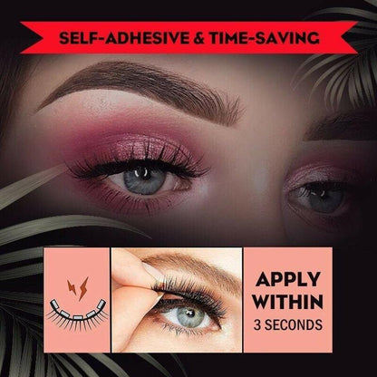 Effortless Beauty: Reusable Adhesive Eyelashes That Stay All Day
